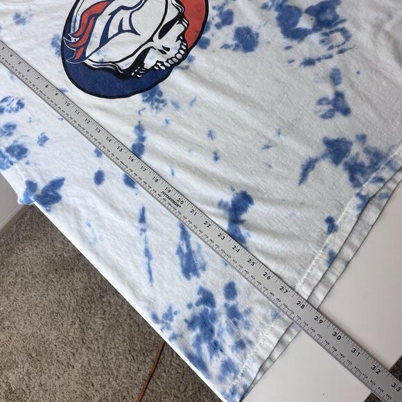 Vintage Shirt Adult Extra Large 90s Grateful Dad Denver Broncos Tie Dye Retro - Picture 8 of 11